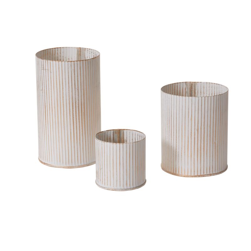 Design Shop Whitewashed Norah Vase 4.5"x 7.5"