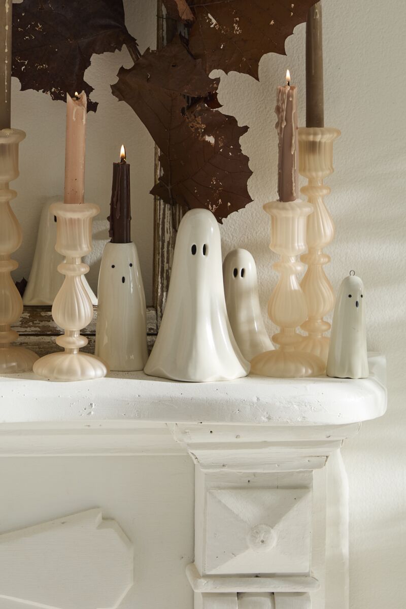Design Shop Not So Ghostly Figurine 4.5"x 7", Set of 2