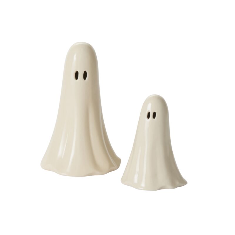 Design Shop Not So Ghostly Figurine 4.5"x 7", Set of 2