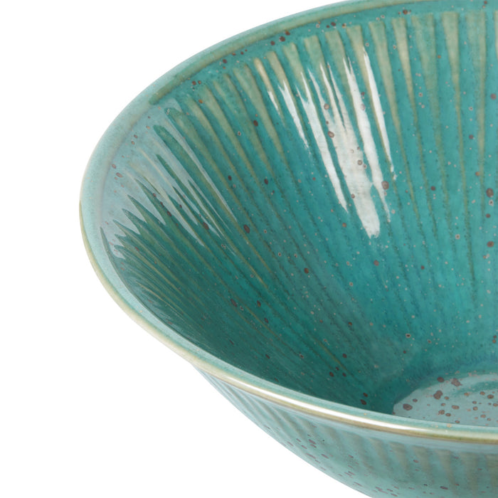 Villa & House Nyle Large Bowl, Mottled Turquoise