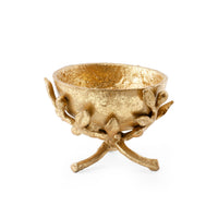 Villa & House Olive Bowl, Gold Leaf