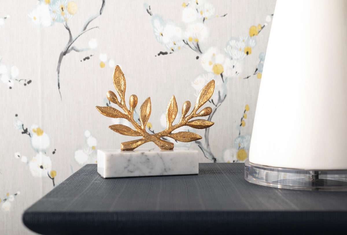 Villa & House Olive Statue, Gold Leaf