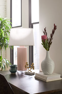 Villa & House Olympia Small Vase, Mottled Turquoise