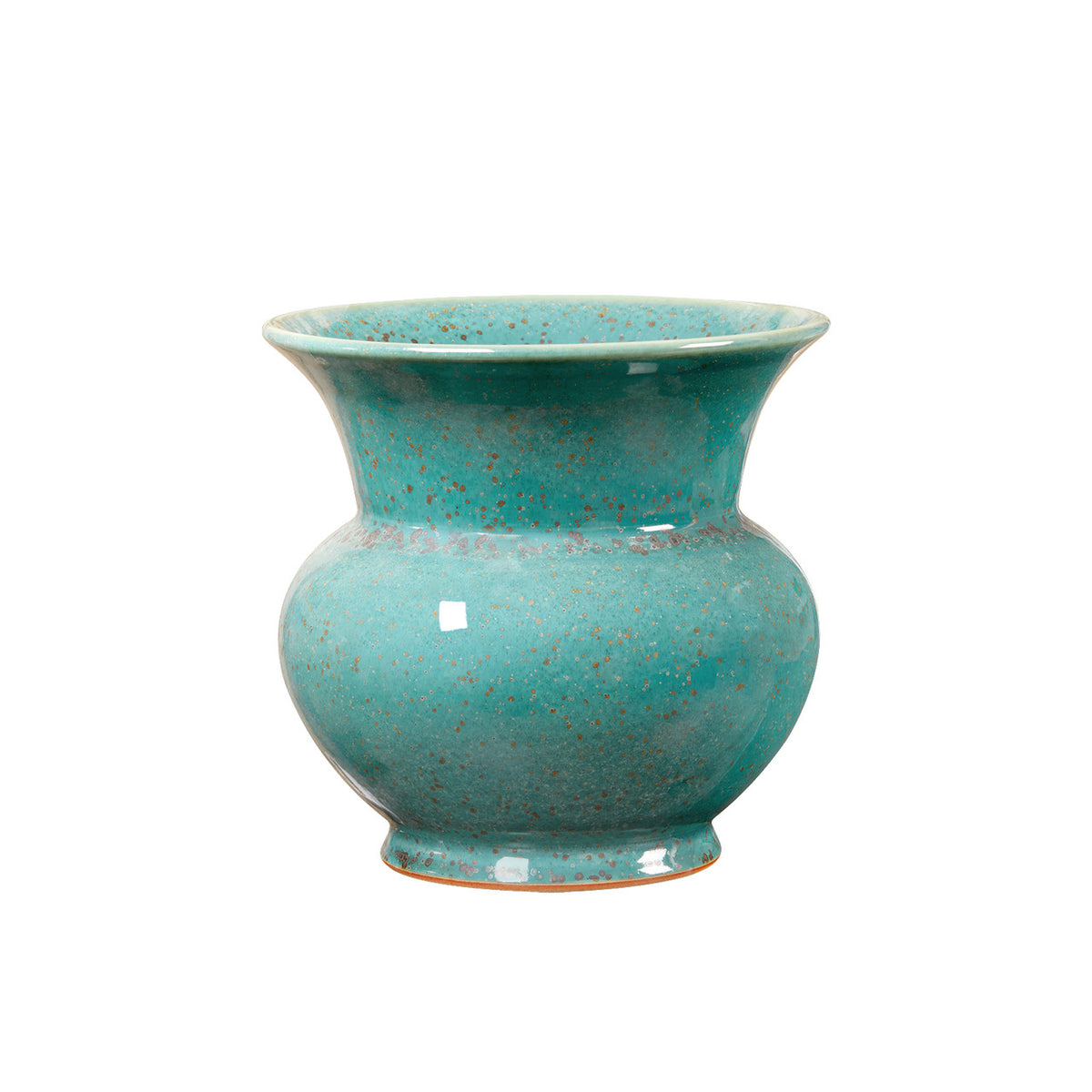 Villa & House Olympia Medium Vase, Mottled Turquoise