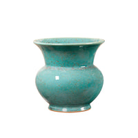 Villa & House Olympia Medium Vase, Mottled Turquoise