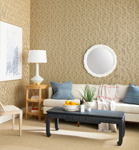 Villa & House Oporto Tall Lamp with Shade 16-inch White Linen, with Gold, Moon White