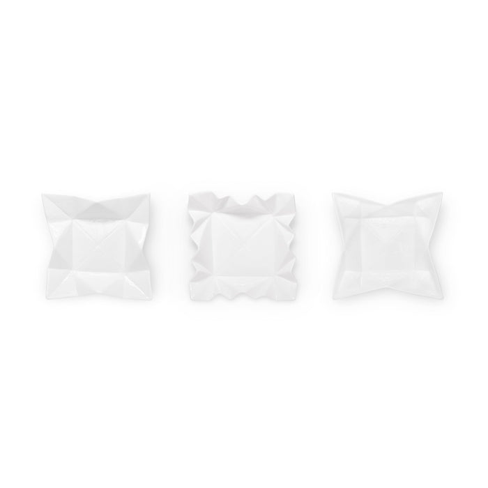 Villa & House Origami Set of 3 Catch All, Blance de Chine