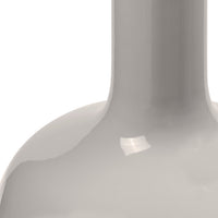 Villa & House Pablo Lamp with Shade 17-inch White Linen, with Nickel, Steel Mist