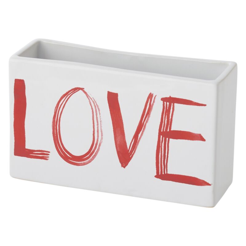 Design Shop Painted Love Planter 6"X 2"X4.5"