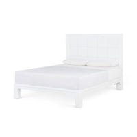 Villa & House Patricia Queen Headboard With Ryder Bed Frame, Vanilla