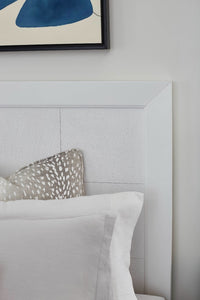 Villa & House Patricia King Headboard With Ryder Bed Frame, Vanilla