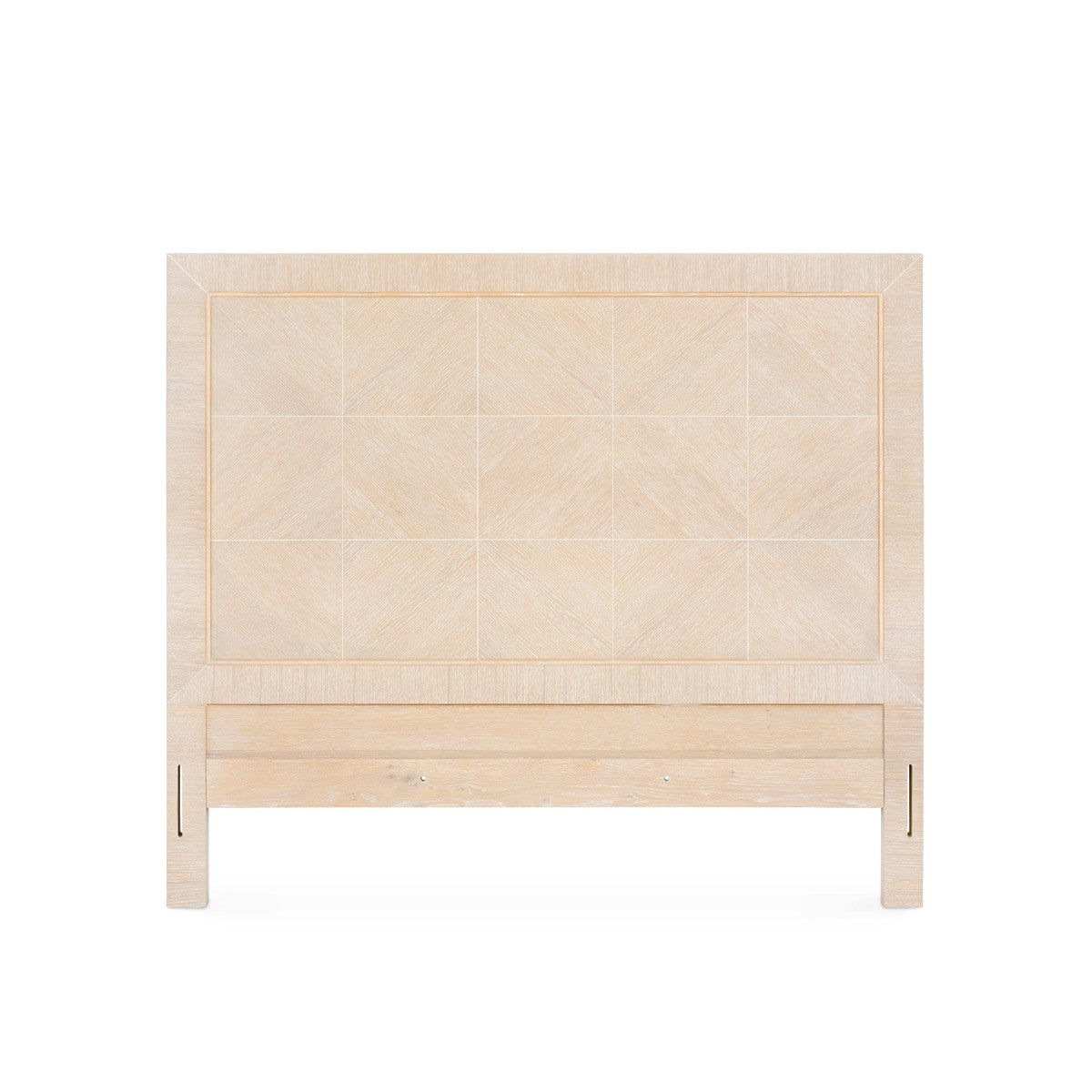 Villa & House Patricia King Headboard With Ryder Bed Frame, Sand