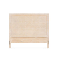 Villa & House Patricia King Headboard With Ryder Bed Frame, Sand