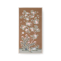Villa & House Parchment Reverie Framed Silk Panel Pair