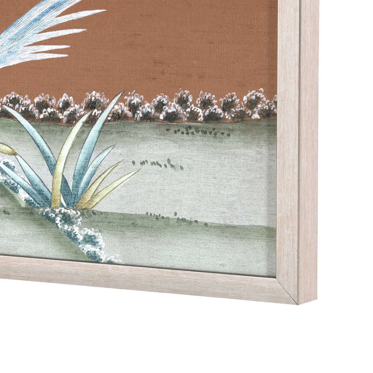 Villa & House Parchment Reverie Framed Silk Panel Pair