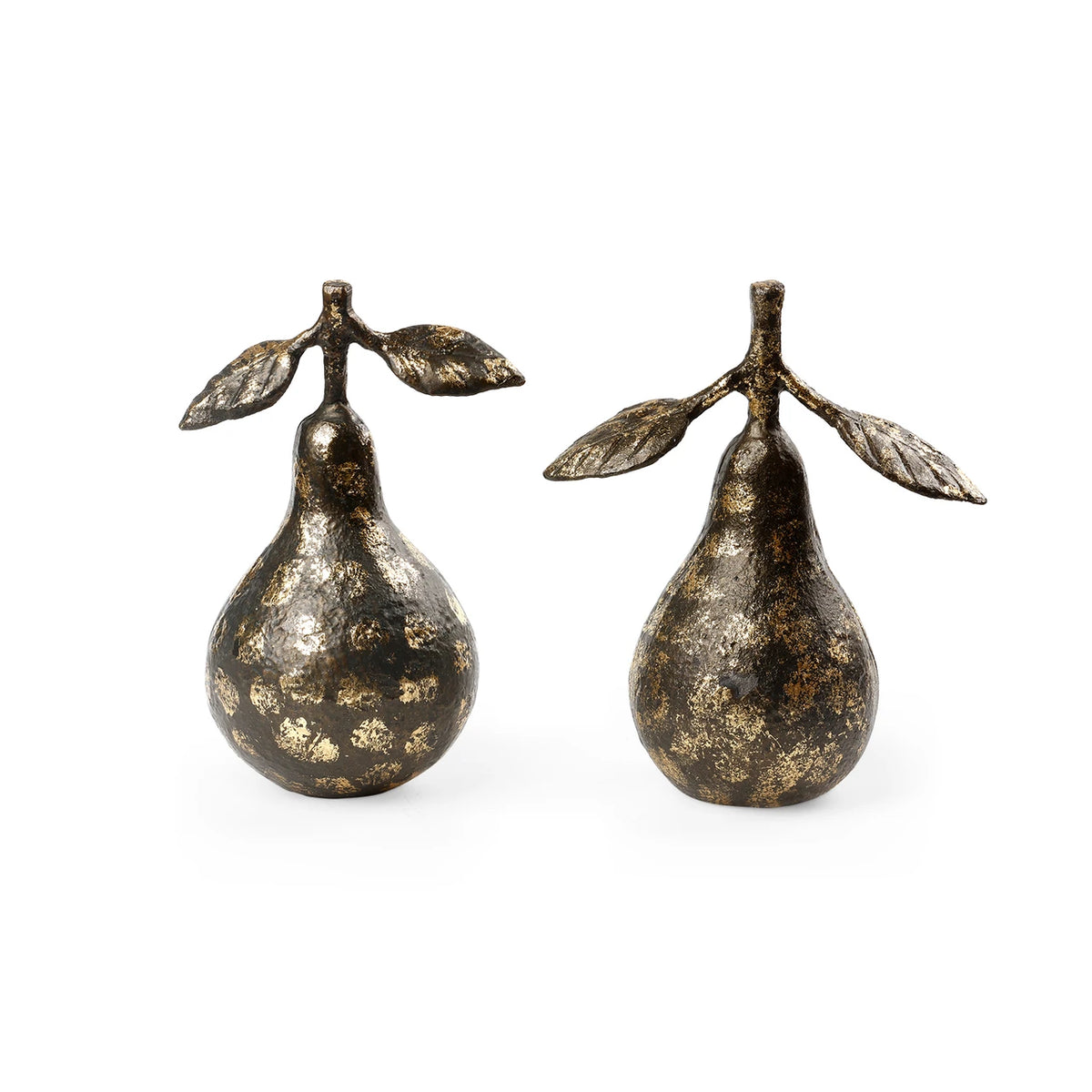 Villa & House Pears Statue Set of 2, Bronze