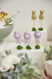 Design Shop Playful Pups Plant Sticks Set of 3 - 6.25"/7.25"/8"