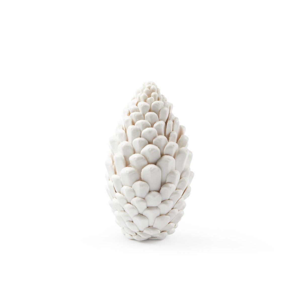 Villa & House Standing Pine Cone, Blanc de Chine