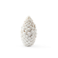 Villa & House Standing Pine Cone, Blanc de Chine