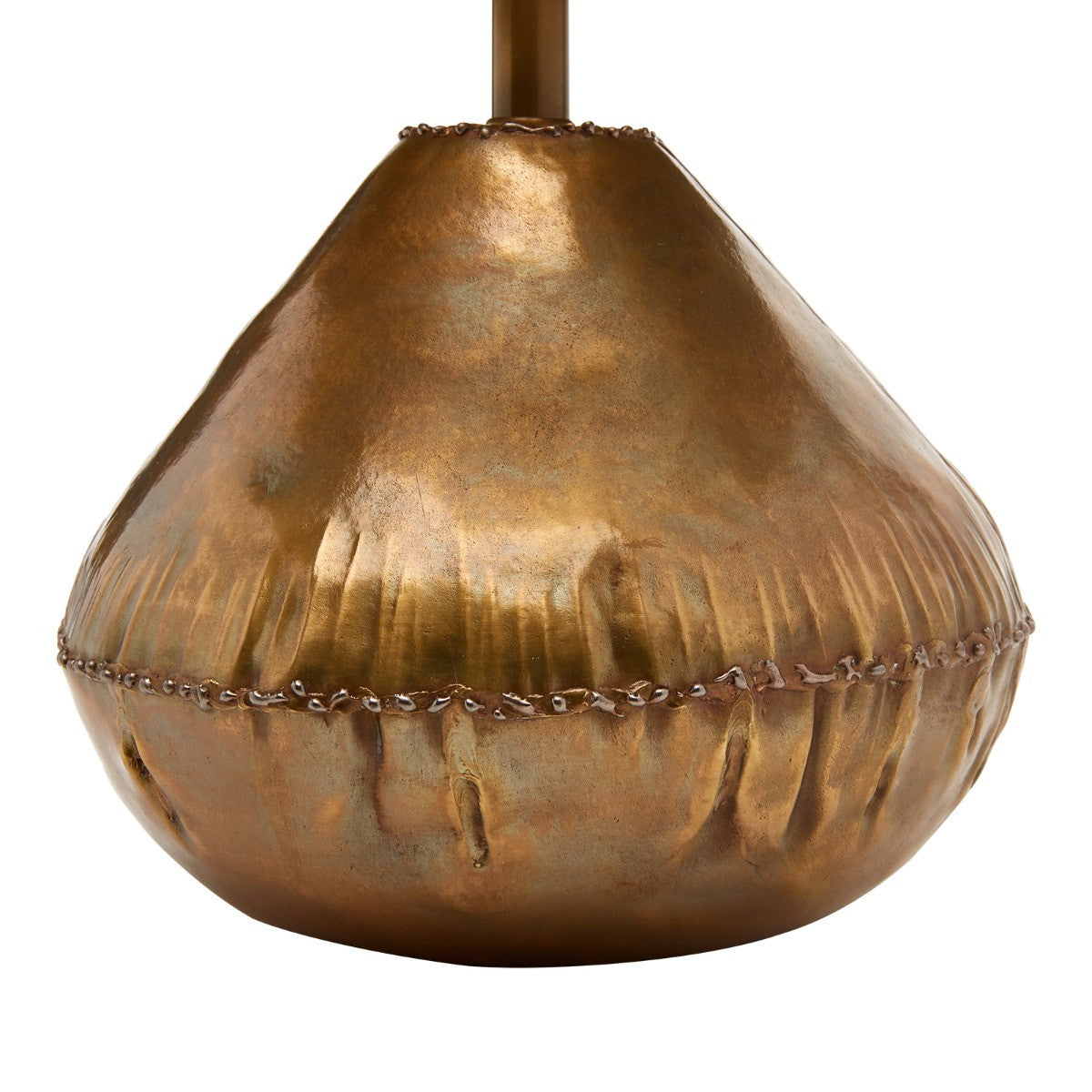 Villa & House Penny Lamp with Shade, Antique Brass