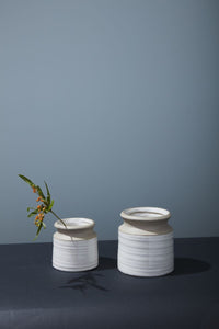 Design Shop Pottery Vase 4.25"x 4.25", Set of 2