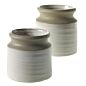 Design Shop Pottery Vase 4.25"x 4.25", Set of 2