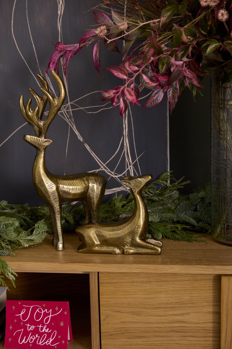 Design Shop Prancer Reindeer Figurine 8"x 2.5"x 7"