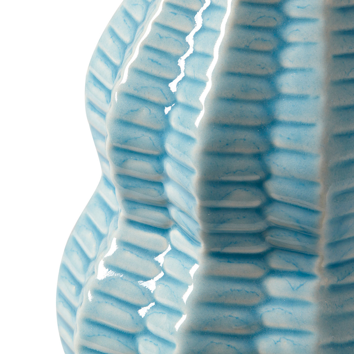Villa & House Quinn Lamp with Shade 17-inch White Linen, with Nickel, Waterfall Blue