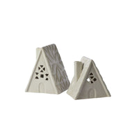 Design Shop Quilted Cabin 5.5"x 5"x 7", Set of 2