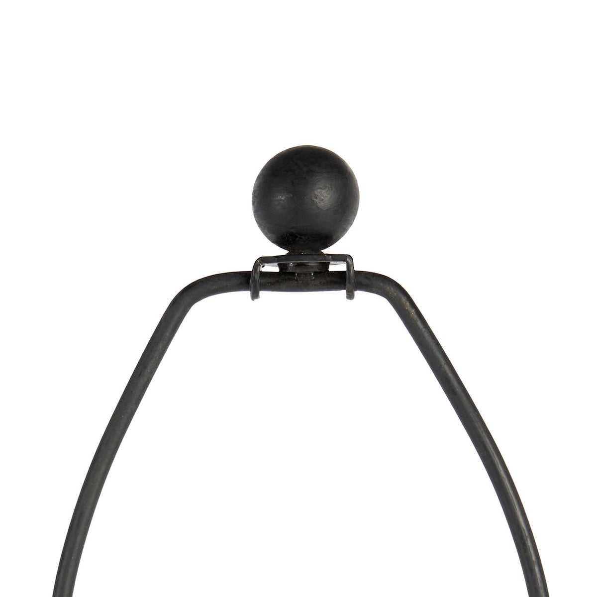 Villa & House Rama Lamp with Shade 16-inch White Linen, with Gold, Blackened Bronze