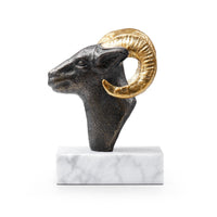 Villa & House Ram Statue, Bronze