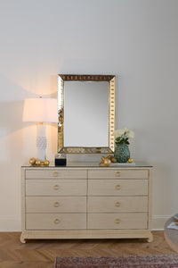 Villa & House Reese Small Mirror, Antique Champagne Mirror