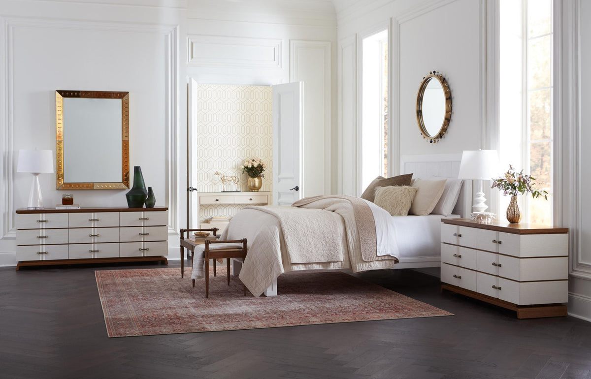 Villa & House Reese Large Mirror, Antique Champagne Mirror