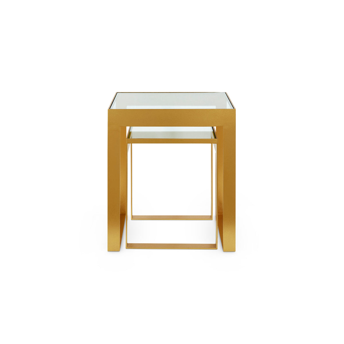 Villa & House Rialto Nesting Tables Set of 2, Gold Leaf