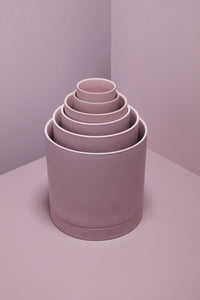 Design Shop Romey Pot with Saucer 10"x 10"