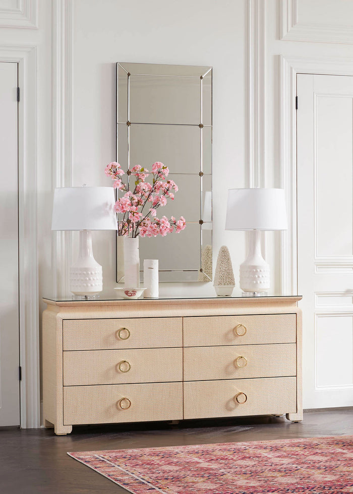 Villa & House Rosette Large Mirror, Clear