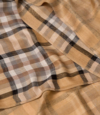 Beige Plaid Scarf