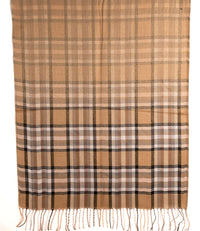 Beige Plaid Scarf