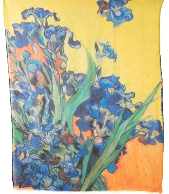 Design Shop Van Gogh Irises Scarf