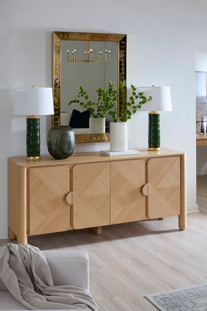 Villa & House Saigon Lamp Without Shade, Dark Green