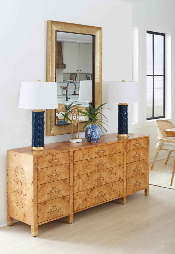 Villa & House Saigon Lamp Without Shade, Navy Blue