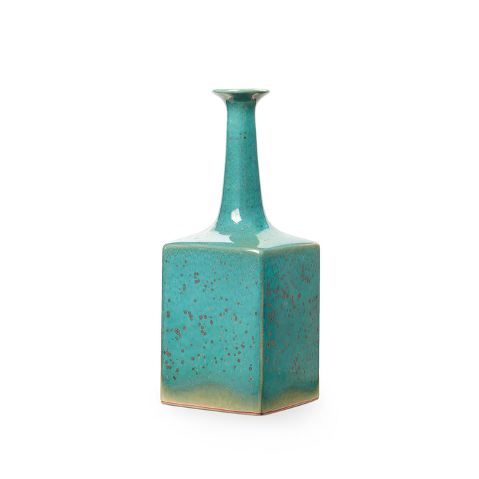Villa & House Sandor Large Vase, Mottled Turquoise