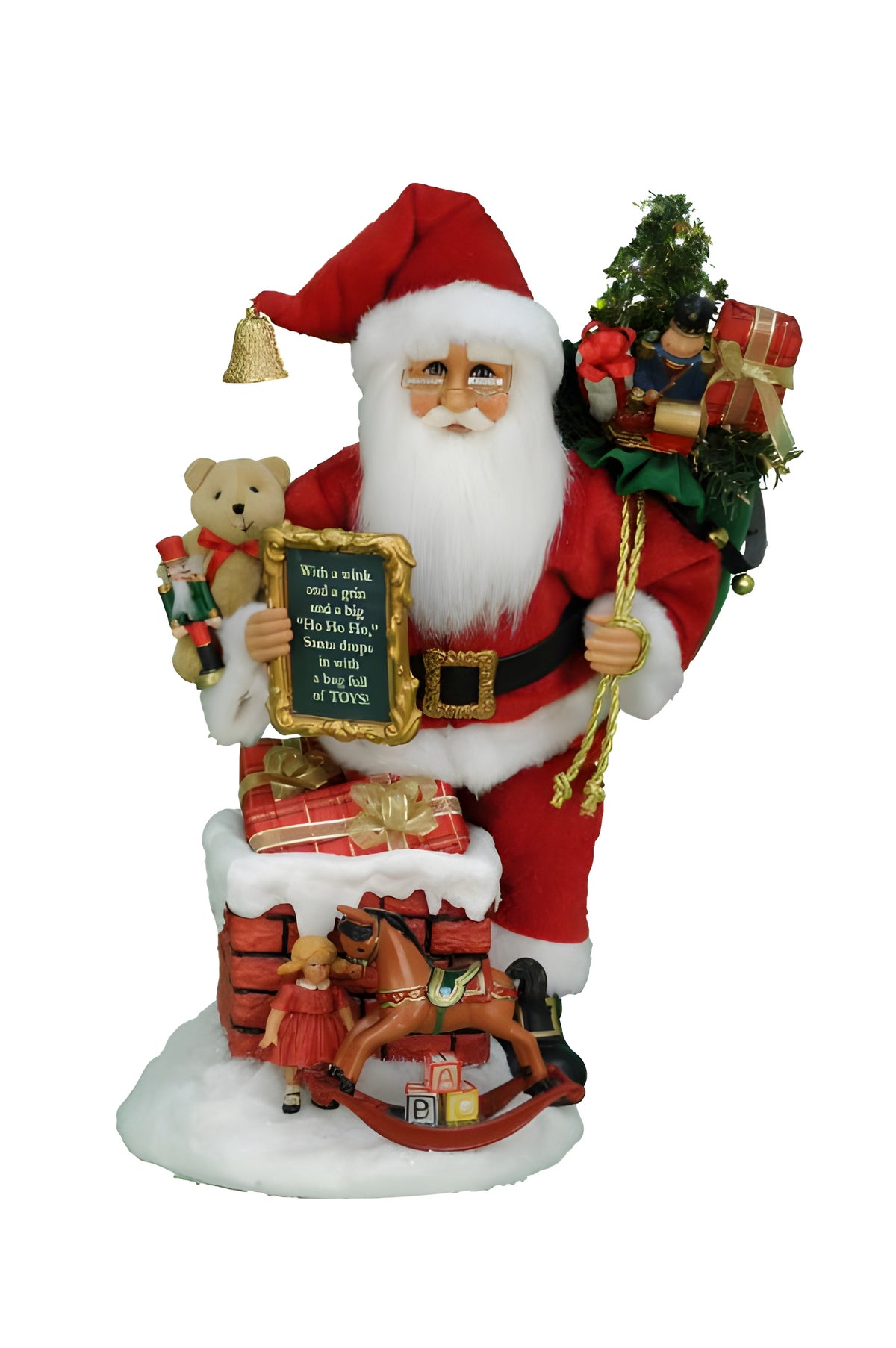 Karen Didion Lighted Good Saint Nick Chimney