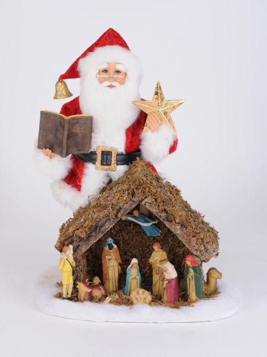 Karen Didion Lighted Nativity Santa