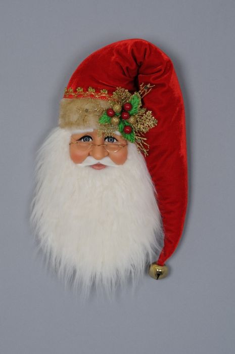 Karen Didion Traditional Santa Head Wall/Door Hanger