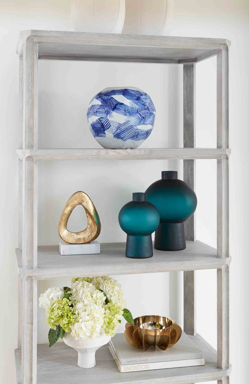 Villa & House Sharri Large Vase, Dark Persian Green