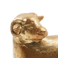 Villa & House Sheep Bookends (Pair), Gold Leaf