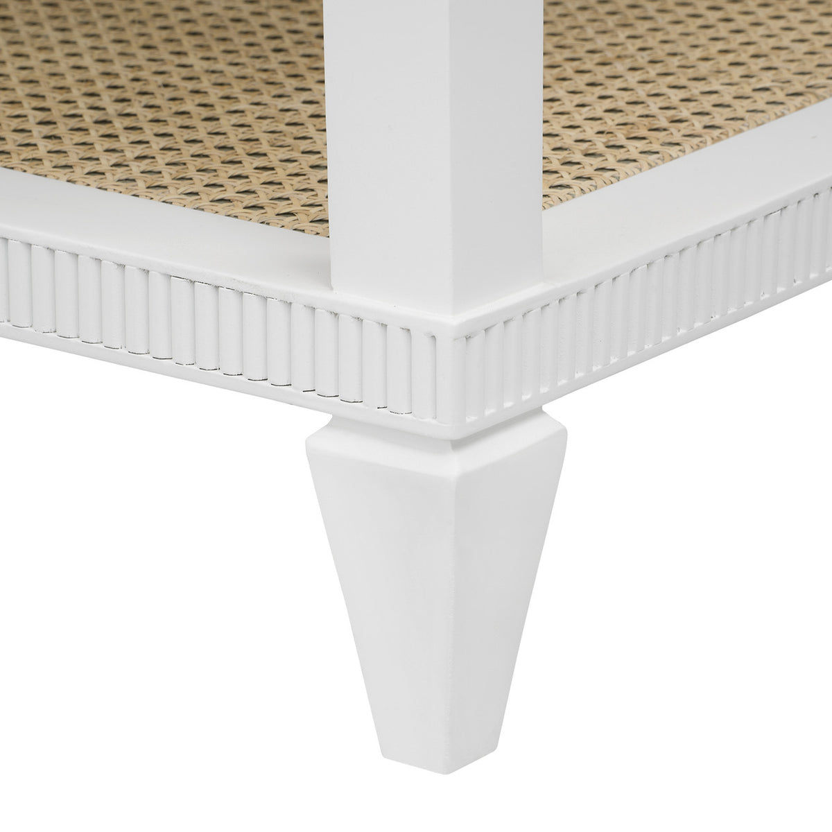 Villa & House Sienna 2-Drawer Table - Base Only, Vanilla