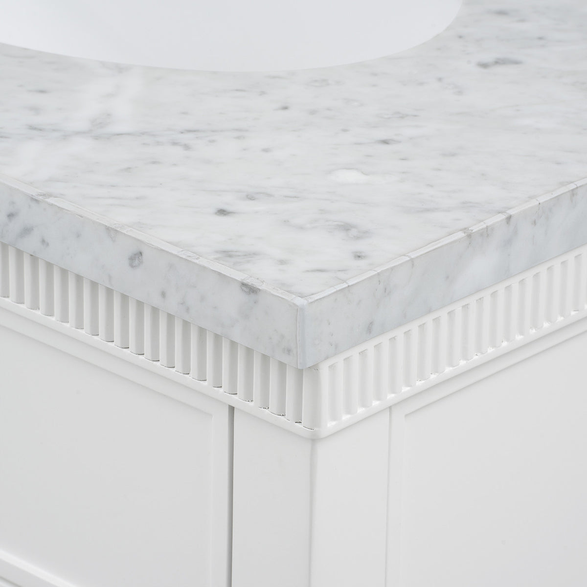 Villa & House Sienna 2-Drawer Table - Base Only, Vanilla