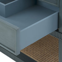 Villa & House Sienna 2-Drawer Table - Base Only, Foggy Horizon